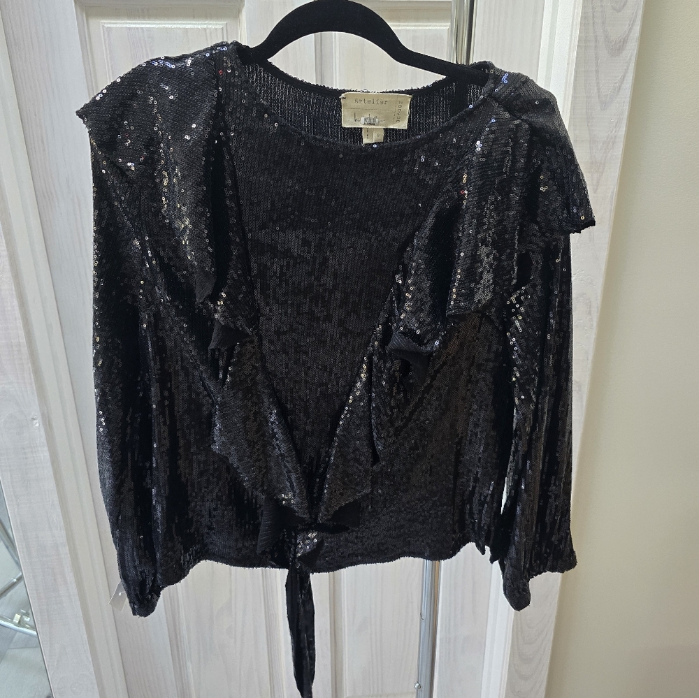 NICOLE MILLER BLOUSE VINTAGE STYLE TOP